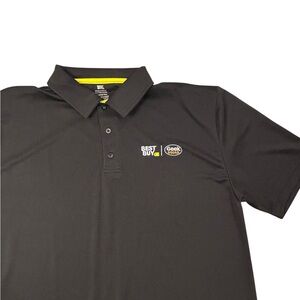 Best Buy Geek Squad Black Polo Stretch Shirt for Men 2XLT Work Pop Culture